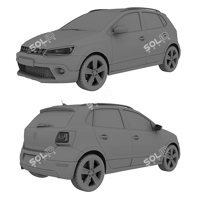 Volkswagen Crosspolo 2010: Detailed 3D Model 3D model image 2
