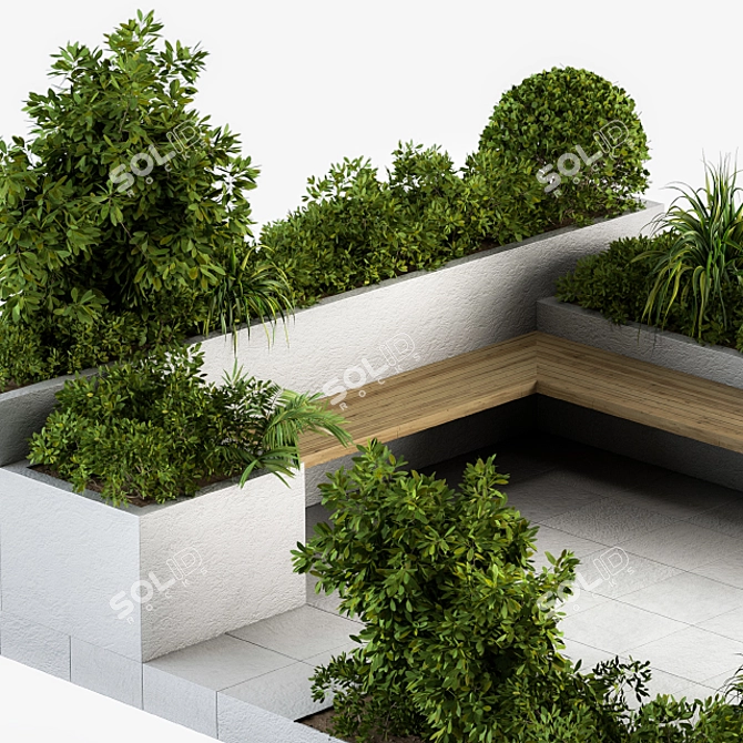 Roofscape Furniture: Elegant Outdoor Oasis 3D model image 2