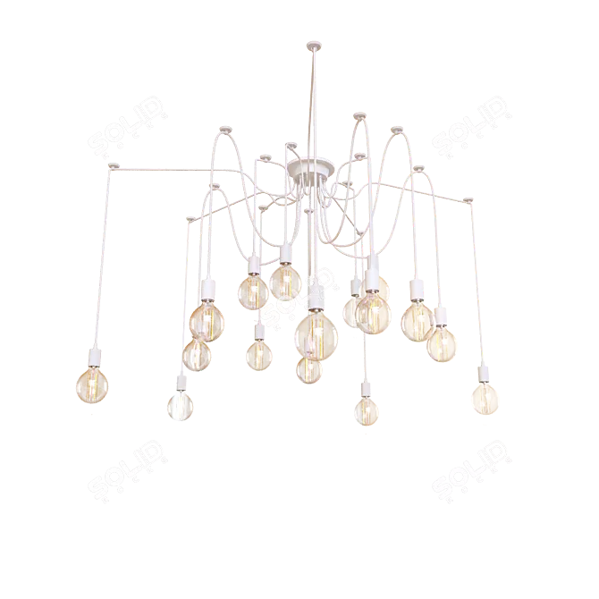 Loft IT White Pendant Light 3D model image 1