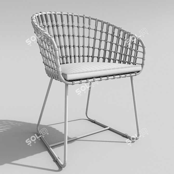 Pols Potten Tokyo ArmChair 3D model image 3