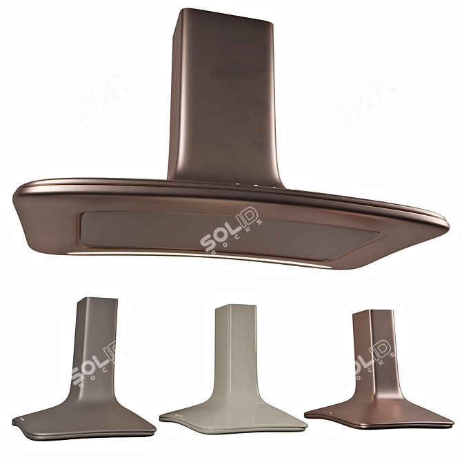 Elica SWEET Cooker Hood: Stylish & Space-Saving 3D model image 3