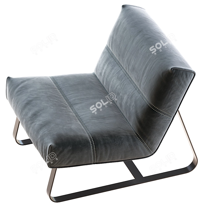 Modern Loft Armchair 3D model image 3