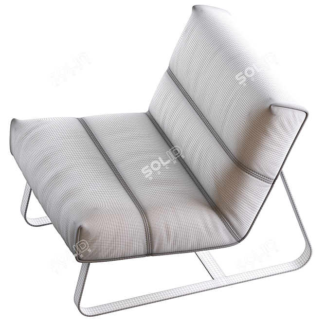 Modern Loft Armchair 3D model image 5