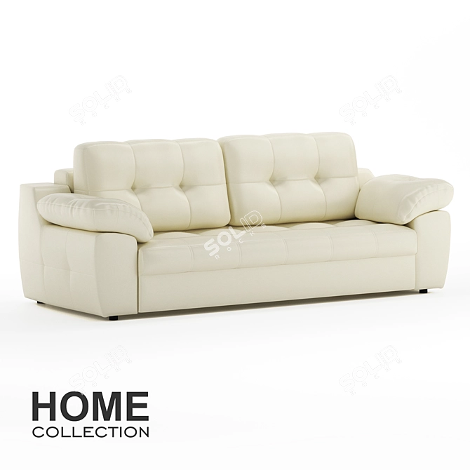 Luxurious Skai 3r Dollaro Sofa 3D model image 1