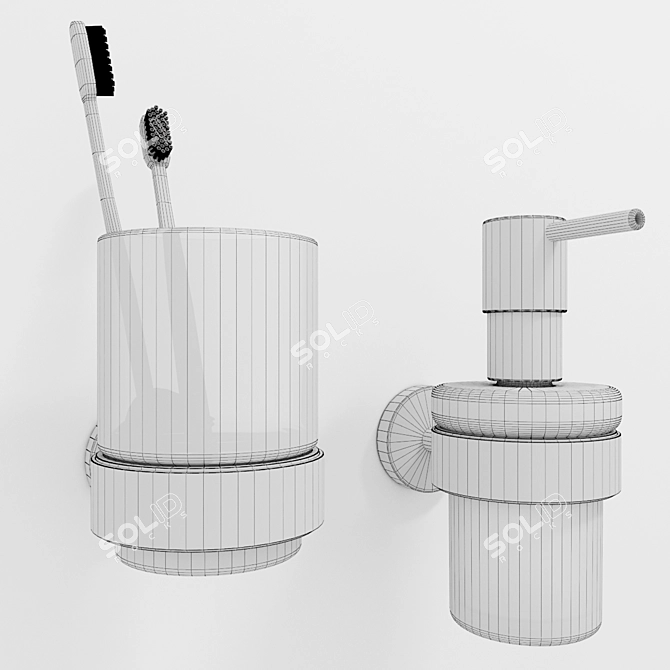 GROHE Essentials Supersteel Set 3D model image 3