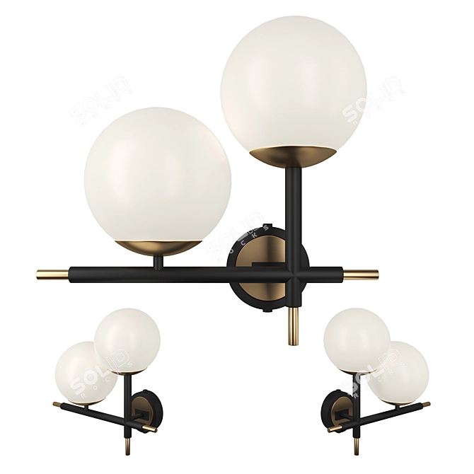 Elegant Eichholtz Senso Wall Lamp 3D model image 1