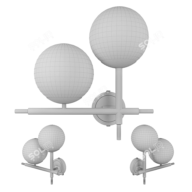 Elegant Eichholtz Senso Wall Lamp 3D model image 2