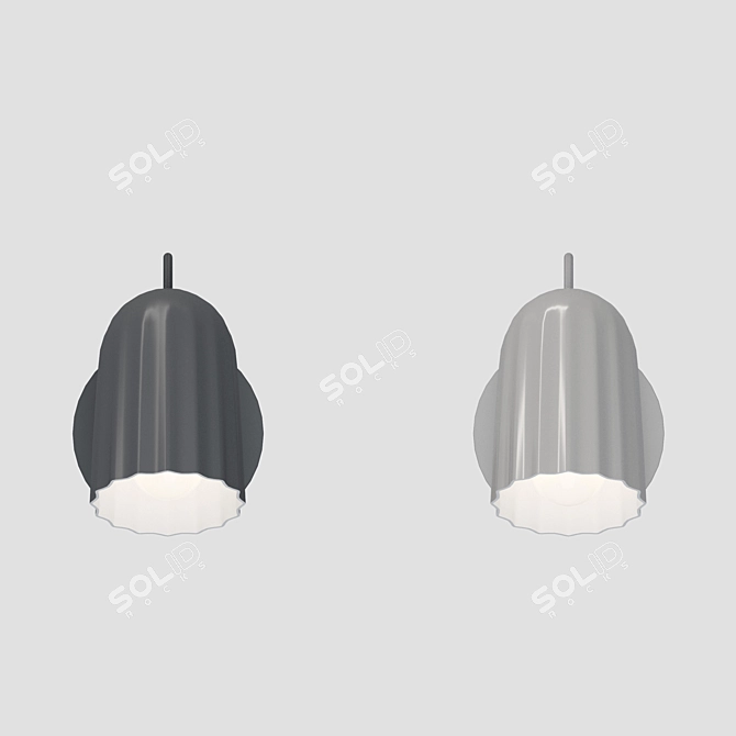 Minimalist Wall Lamp HAY 3D model image 3