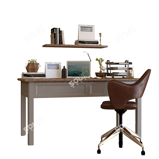 Versatile Workstation Set 3D model image 4