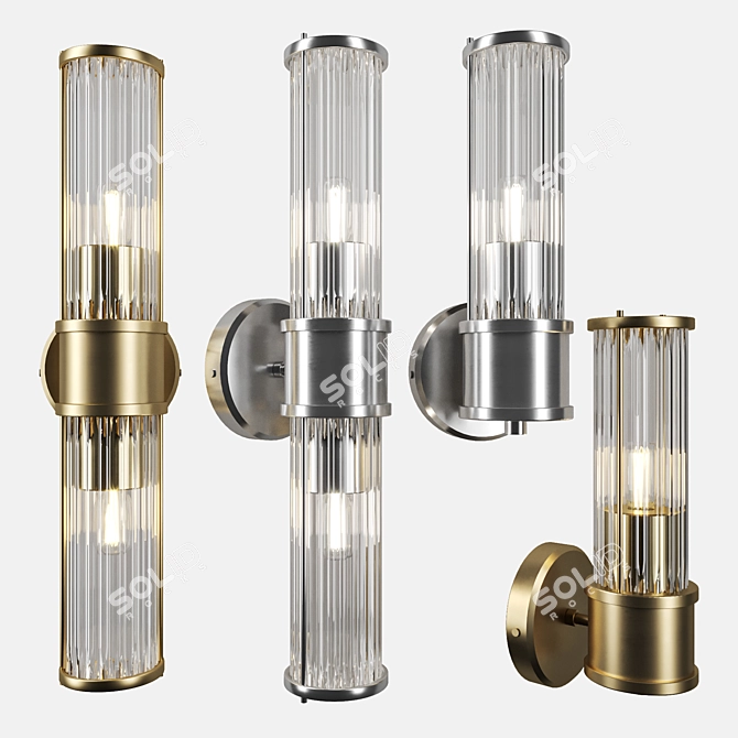 Elegant Claridges Wall Lamp 3D model image 1