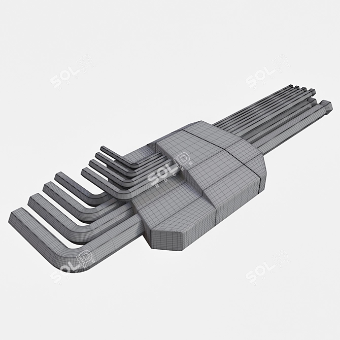 Versatile Allen Tool Set: 63-Polygon Design | 3Ds Max 2015 Compatible 3D model image 3
