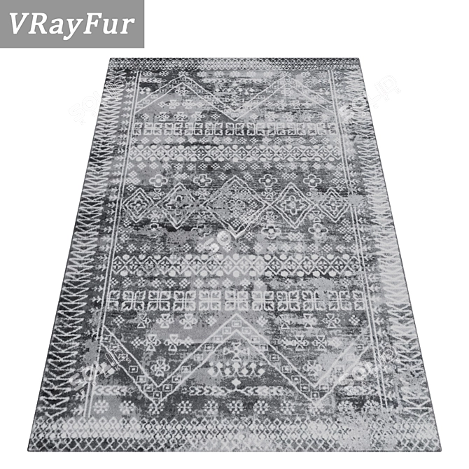 High-Quality Carpets Set 3D model image 2