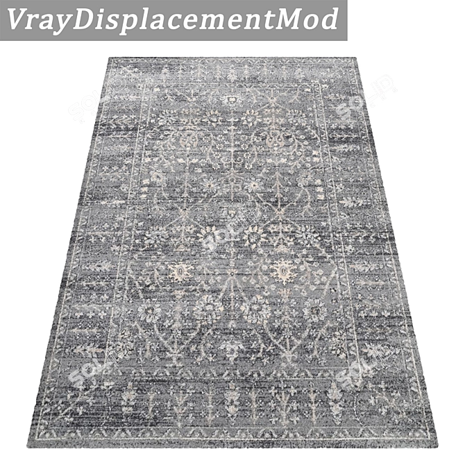 High-Quality Carpets Set 3D model image 3