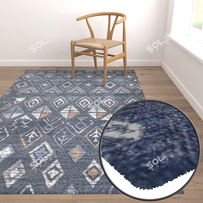 Luxury Carpet Set: High-quality Textures 3D model image 5