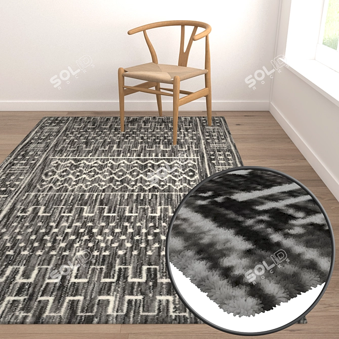 High-Quality Carpets Set: 3D Textures 3D model image 5