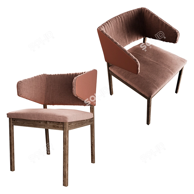 Sophisticated Comfort: Cizeta Juno Chair 3D model image 1