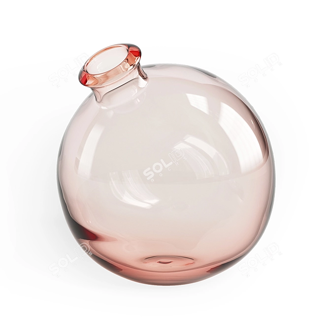 Blush Sphere Vase - Elegant Home Décor 3D model image 1