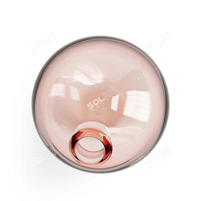 Blush Sphere Vase - Elegant Home Décor 3D model image 2