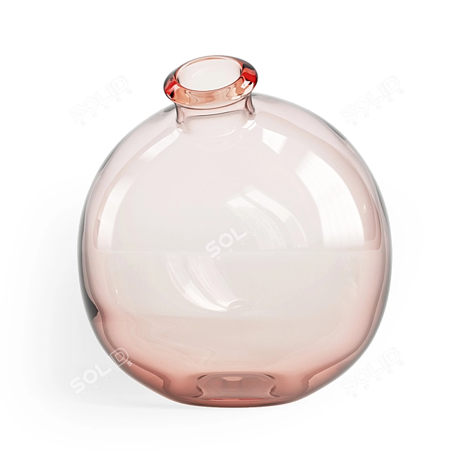 Blush Sphere Vase - Elegant Home Décor 3D model image 3