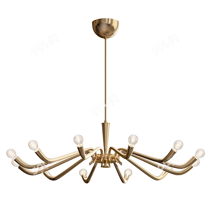 Elegant Torlasco Chandelier 3D model image 1