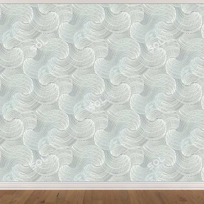 Seamless Wallpaper Set (3 Colors) 3D model image 4