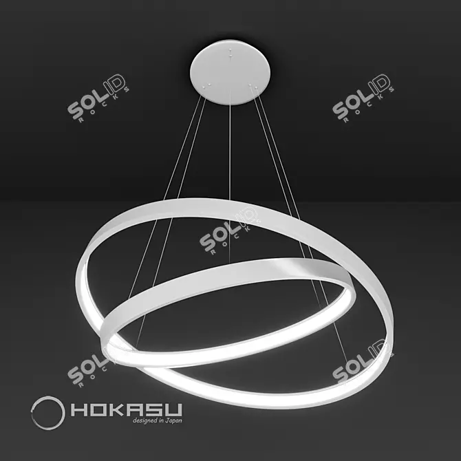 ULIGHT Halo-In Pendant Lamp - White 3D model image 3