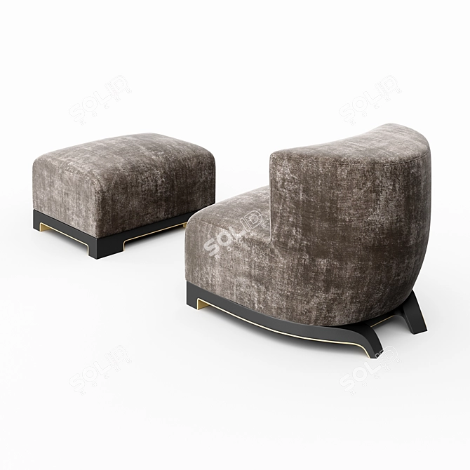 Salvagni Vittoria Lounge: Luxury Elegance 3D model image 2