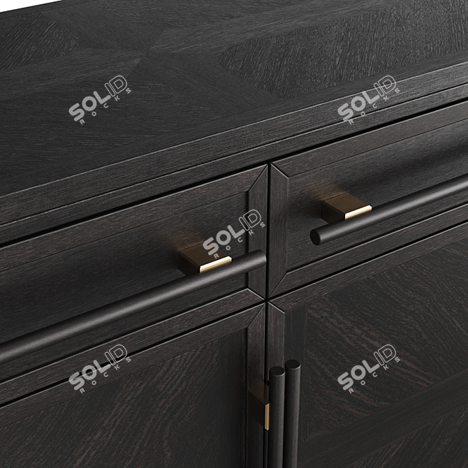 Contempo Chest of Drawers: Stylish and Functional 3D model image 2