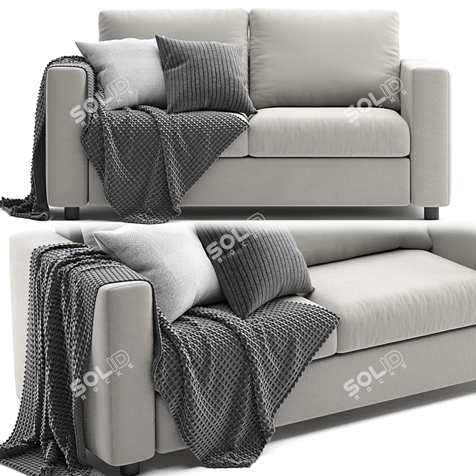 Finnala Ikea2 Sofa: Sleek Comfort 3D model image 1