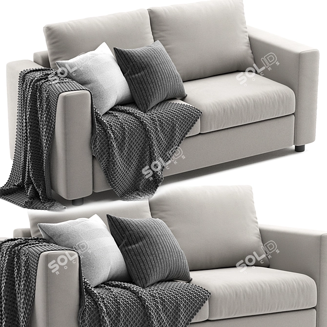 Finnala Ikea2 Sofa: Sleek Comfort 3D model image 2