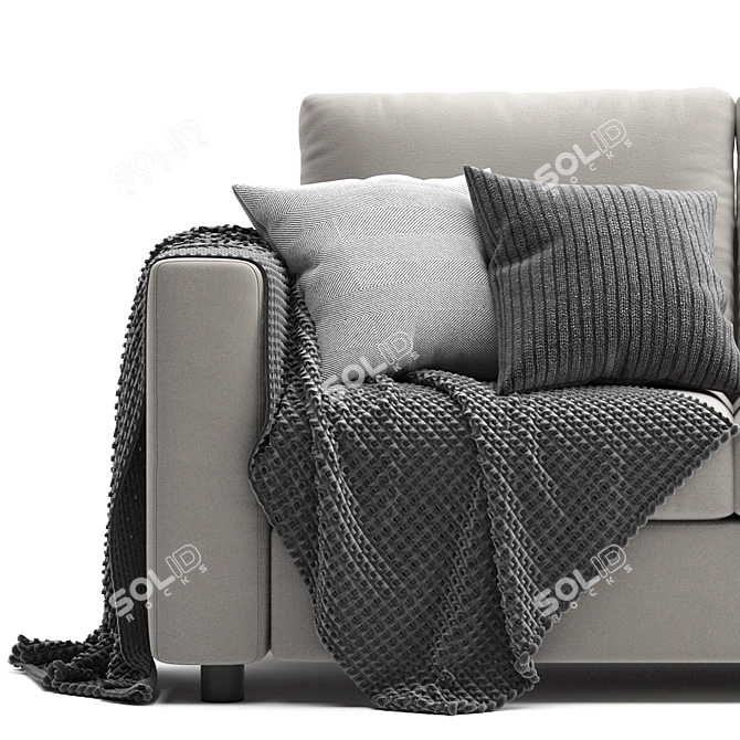 Finnala Ikea2 Sofa: Sleek Comfort 3D model image 3