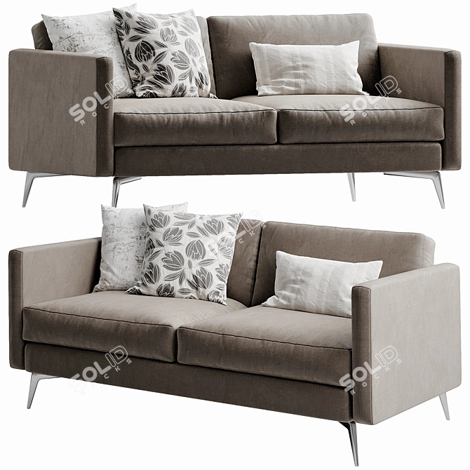 Boconcept Osaka 3 - Modern Style Sofa 3D model image 2