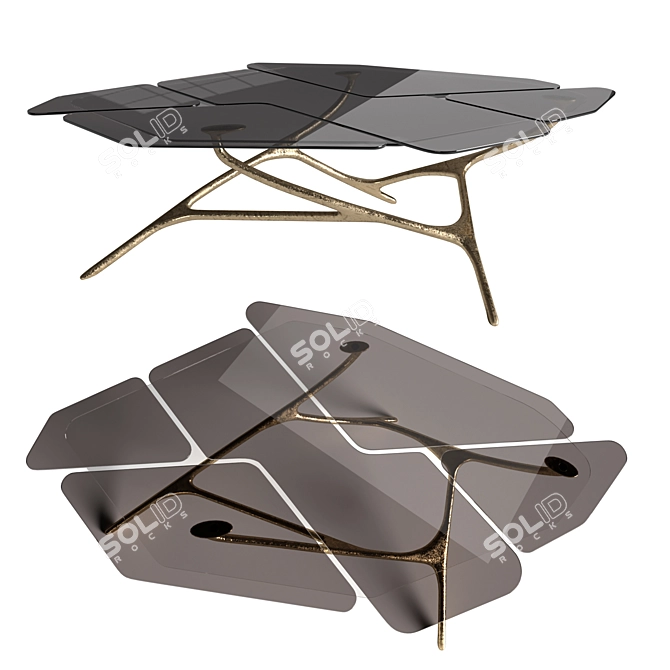 Paco Camus Architectural Coffee Table 3D model image 1