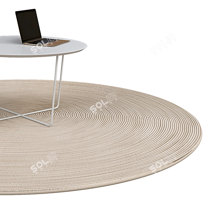 Elegant Circle Rugs | No. 063 3D model image 2