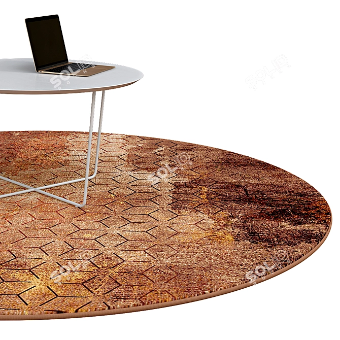 Modern Circle Rugs | No. 064 3D model image 2