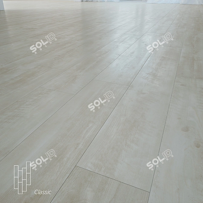 Durable Oak Floor: Saltlake Oak Texture 3D model image 1