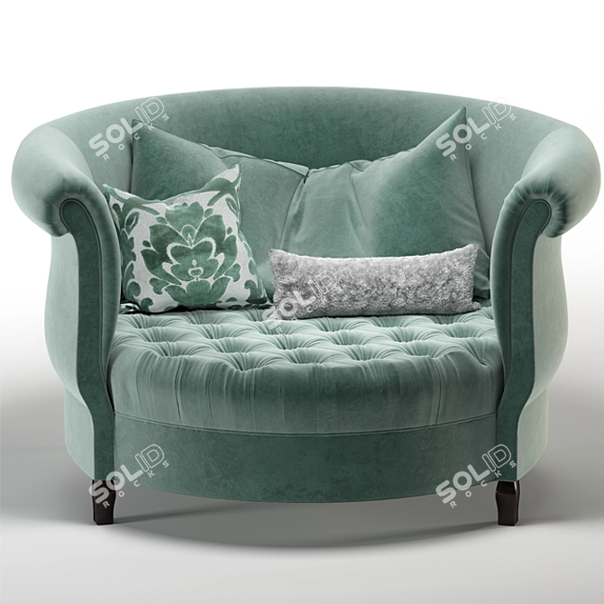 Luxury Harlow Cuddle Chair 3D model image 1