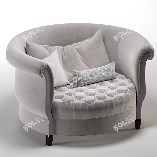 Luxury Harlow Cuddle Chair 3D model image 2