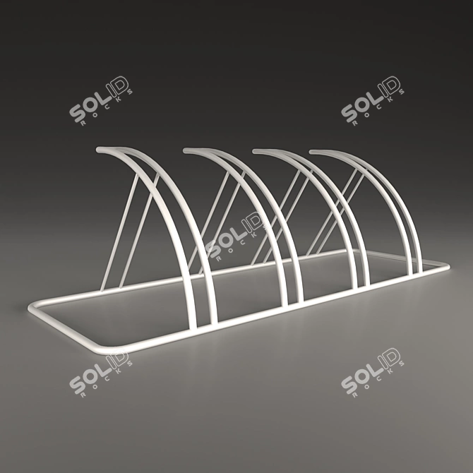 Secure Bike Parking Solution 3D model image 1