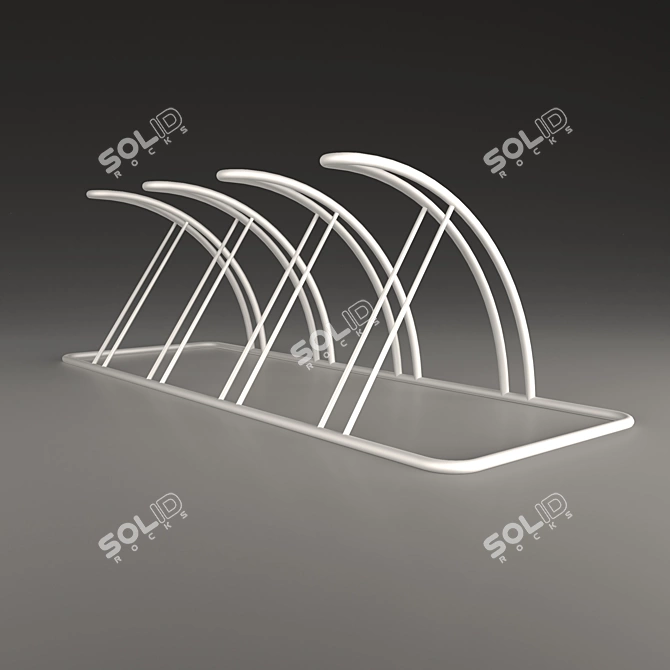 Secure Bike Parking Solution 3D model image 2