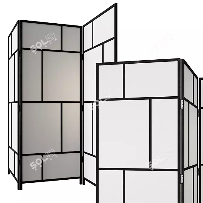 RISOR Partition: Stylish Space Division Solution 3D model image 3