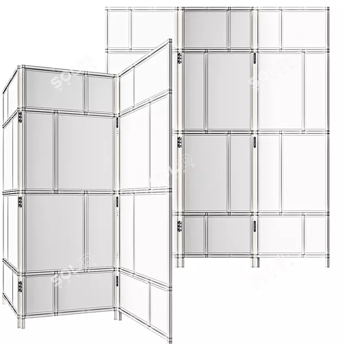 RISOR Partition: Stylish Space Division Solution 3D model image 4