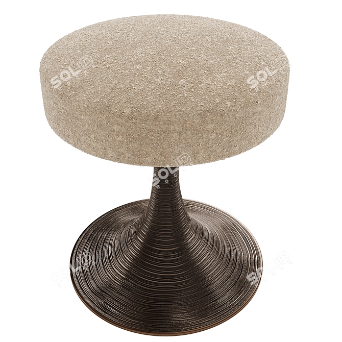 Chahan Tourbillon Bronze Stool

 Antique-inspired Bronze Seating 3D model image 3