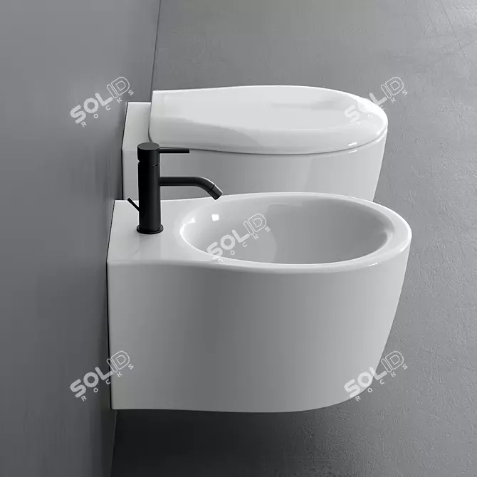 Formosa 2.0 Wall-Hung WC & Bidet 3D model image 2