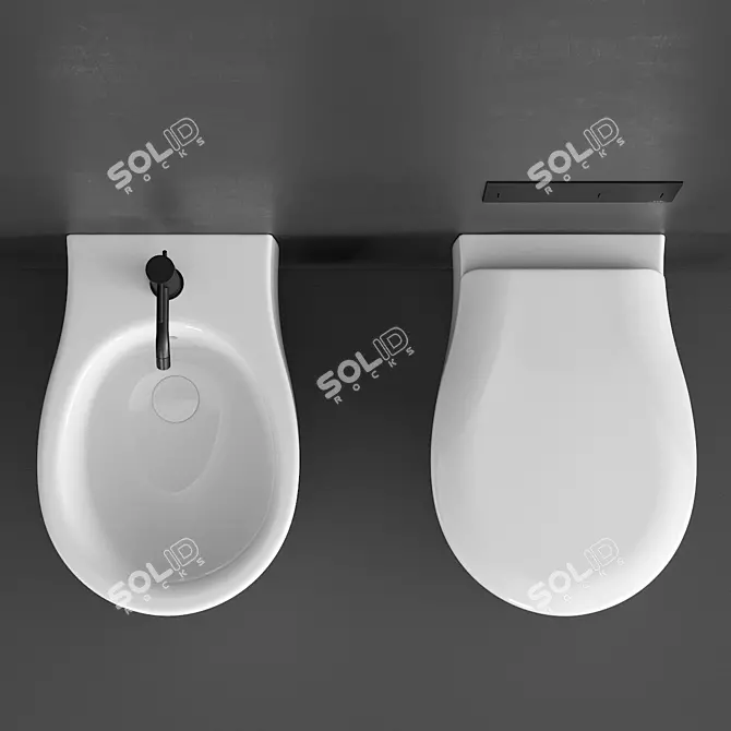 Formosa 2.0 Wall-Hung WC & Bidet 3D model image 4