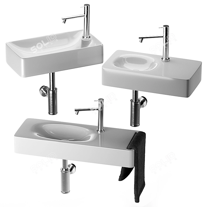 Modern Scarabeo Sink Collection 3D model image 3