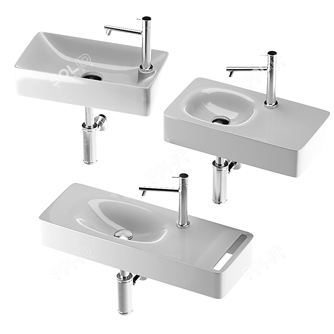 Modern Scarabeo Sink Collection 3D model image 8