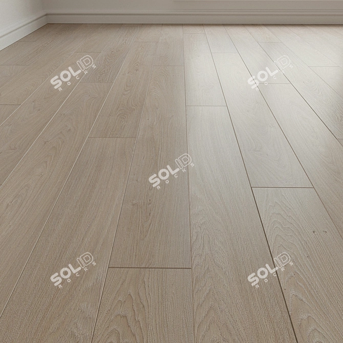 Bosphorus Parquet Tiles: 158 Unique Laminate Design 3D model image 1