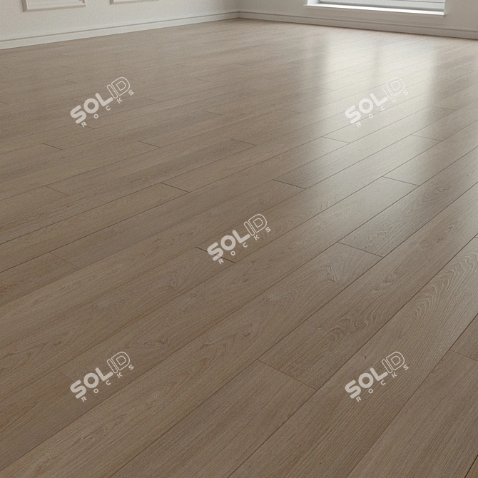 Bosphorus Parquet Tiles: 158 Unique Laminate Design 3D model image 2