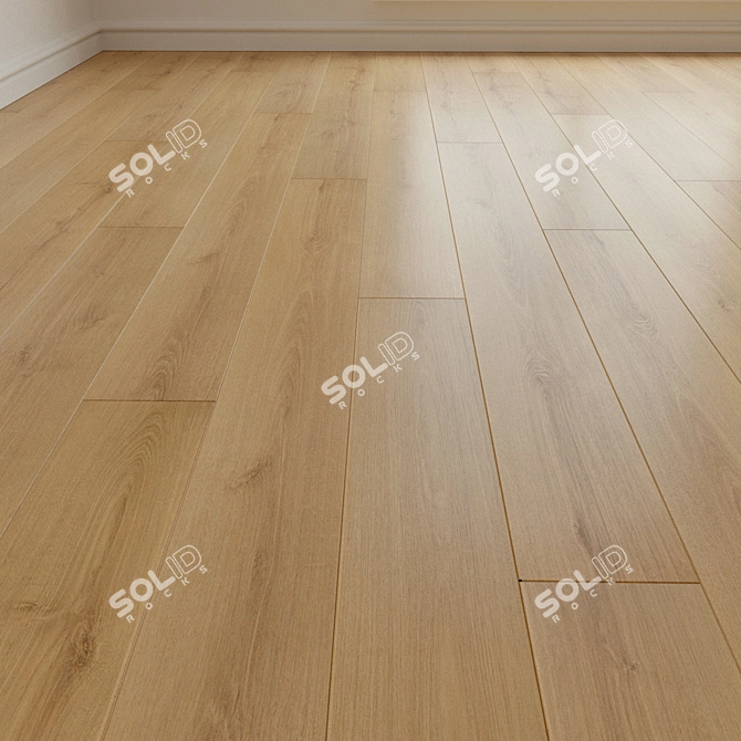 Title: 160 Hrast Tresa Parquet Laminate 3D model image 1